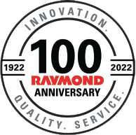 100 ravmond anniversary logo