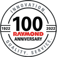 100 ravmond anniversary logo